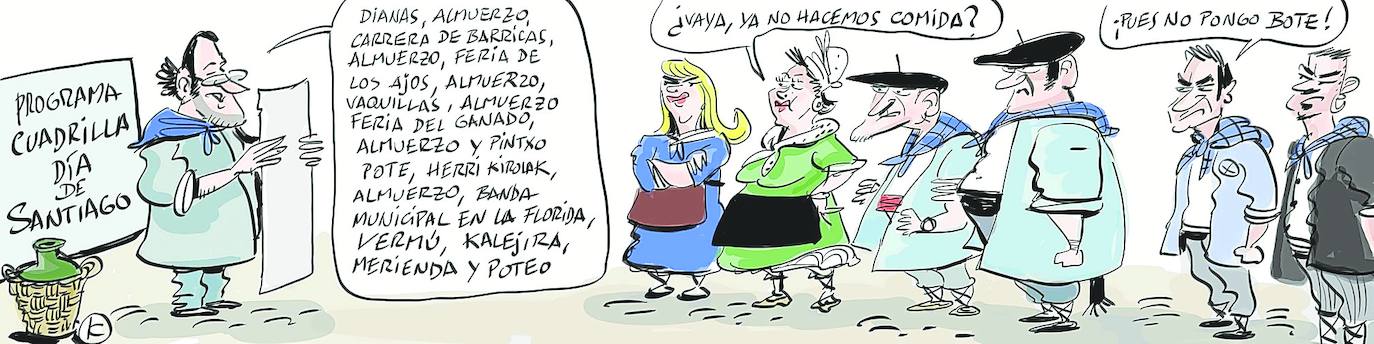 La viñeta de Cerrajería y el Día del Blusa y la Neska