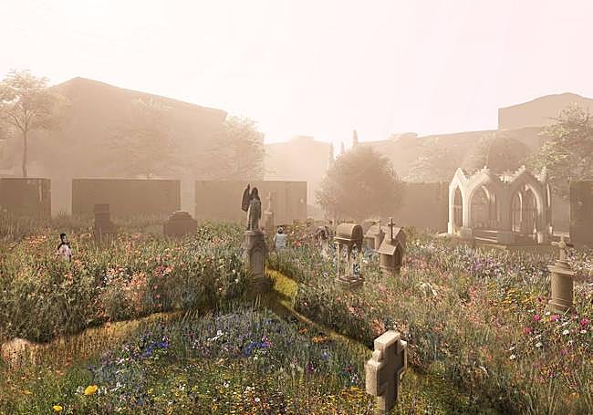 Se respetarán las antiguas esculturas funerarias.