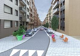 Infografía que muestra la transformación que vivirá la calle en su primera fase