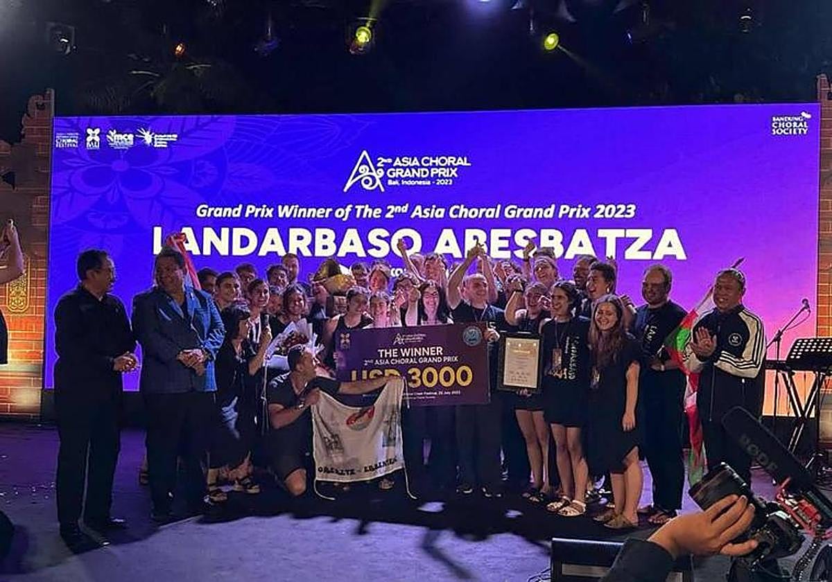 Errenteriako Landarbaso Abesbatzak irabazi du Asiako Choral Grand Prix txapelketa