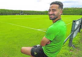 Rubén Alves posa en las instalaciones de La Albericia el martes.