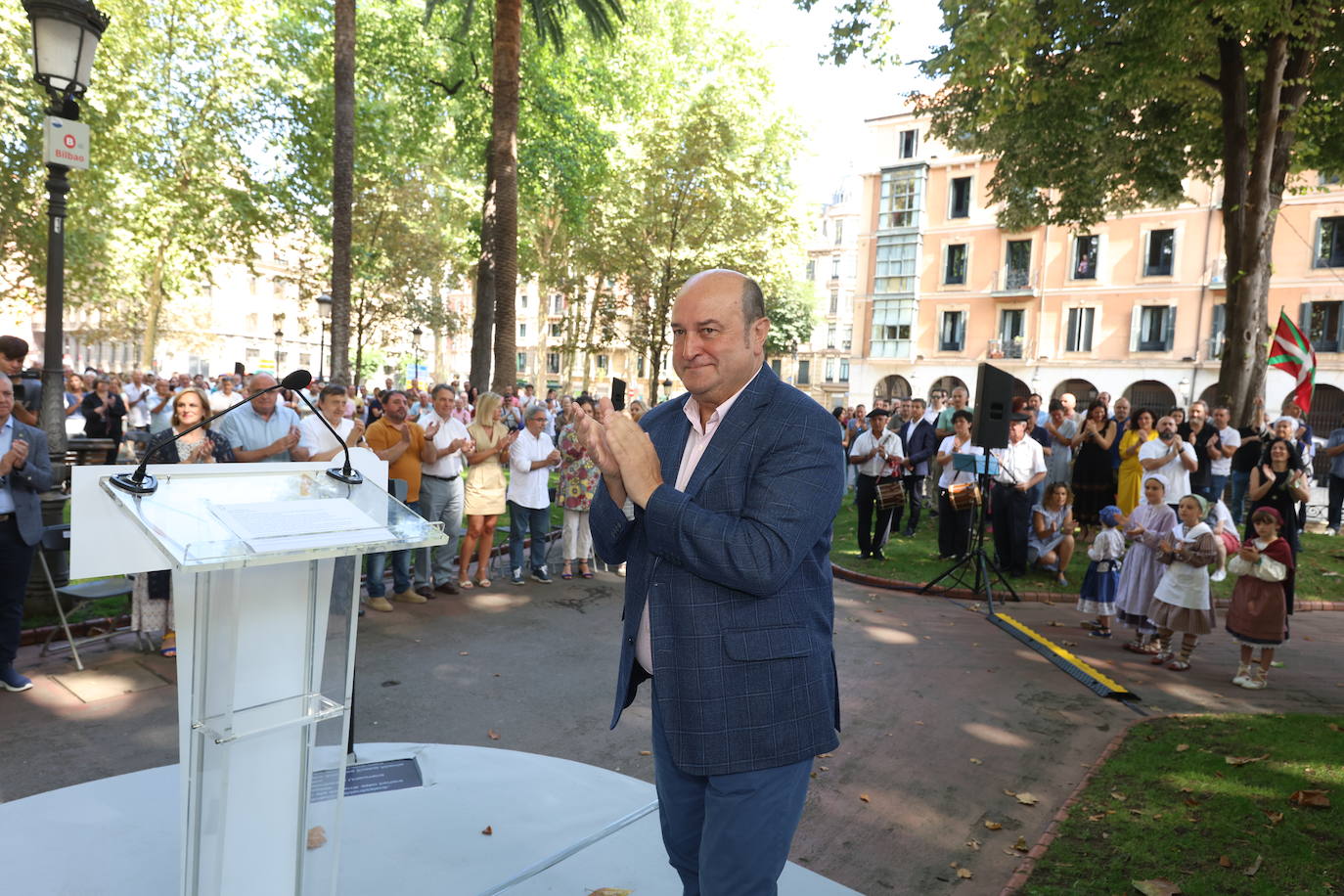 Acto de celebración del 128 aniversario del PNV en Bilbao