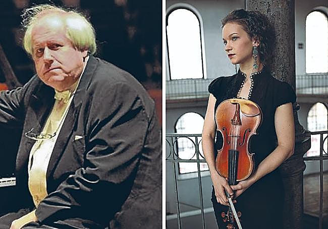 El pianista Grigory Sokolov y la violinista estadounidense Hilary Hahn.