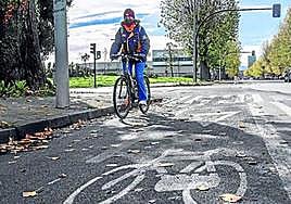 Un bidegorri con luces LED conectará Vitoria y Miñano