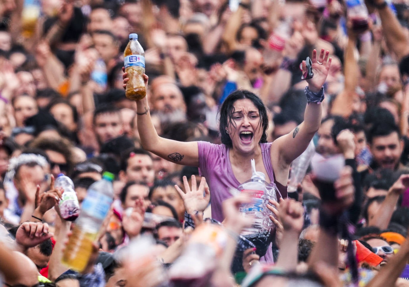 Las mejores fotos del Chupinazo y la Bajada de Celedón