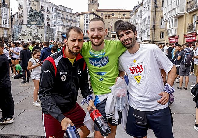 David Lajas, Iñigo Retortillo y Asier Herrán.