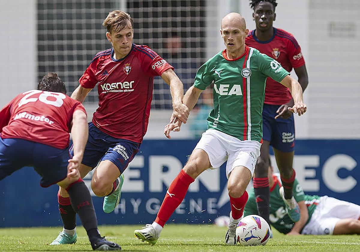 Guridi ha jugado este verano en una parcela más retrasada.