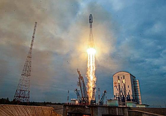 Momento del despegue de 'Luna 25'.