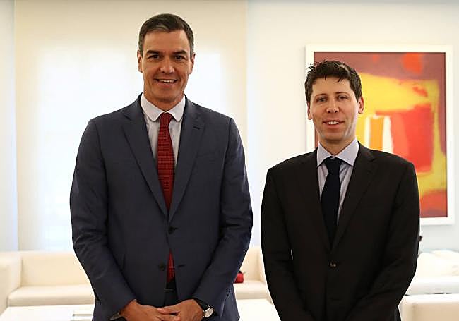 Pedro Sánchez y Altman se reunieron el pasado 22 de mayo.