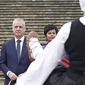 Urkullu, durante los actos en honor a San Ignacio en Loyola.