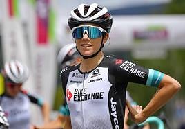 Ane Santesteban en el Tour de Francia.