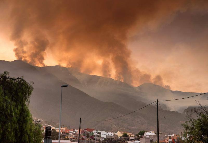 Las imágenes más impactantes del incendio de Tenerife