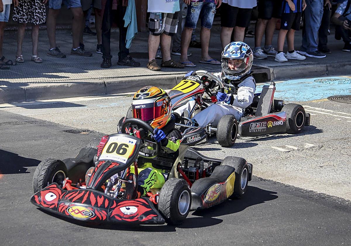 Las mejores imágenes de la carrera de karting en Llodio
