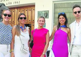 Rocío e Irene González, Yera Lemos, Alba Infante y Alejandro Pascual.