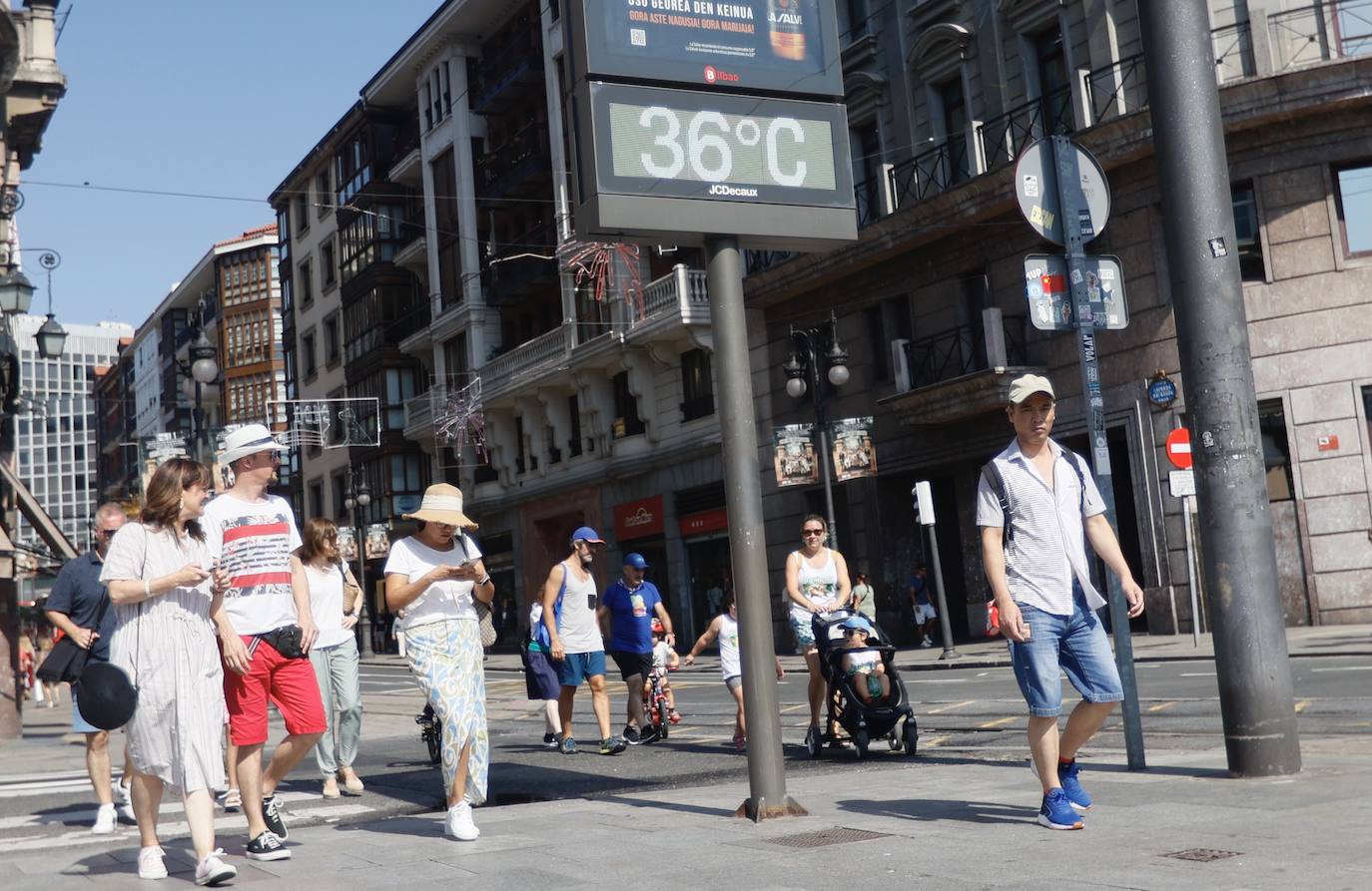 El peor día de la ola de calor en Bizkaia