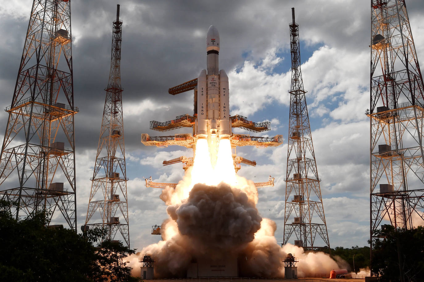 Lanzamiento de la Chandrayaan-3 el pasado 14 de julio.