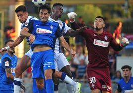 Pablo Campos, en su debut contra el Levante en Lezama.