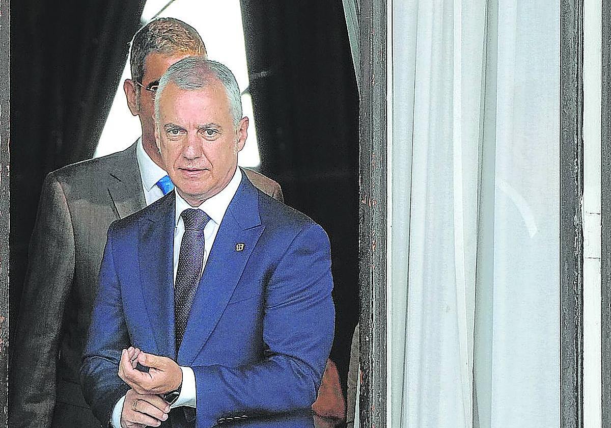 El lehendakari, Iñigo Urkullu, este martes durante el primer Consejo de Gobierno del curso.