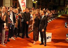 David Bisbal acompañado de su mujer Rosanna Zanetti.