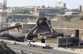 Imagen de la factoría de Nervacero en la localidad vizcaína de Portugalete.