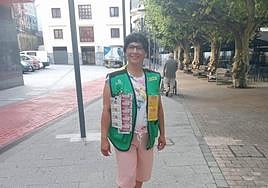 La vendedora de la ONCE Maritza Ruiz ha llevado la suerte a las localidades de Ondarroa y Abadiño