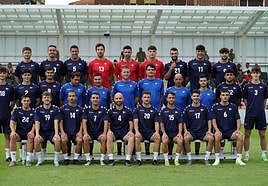 Presentación de la plantilla del Portugalete al inicio de la pretemporada.
