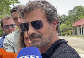 Rodolfo Sancho, en su llegada a la cárcel de Koh Samui.