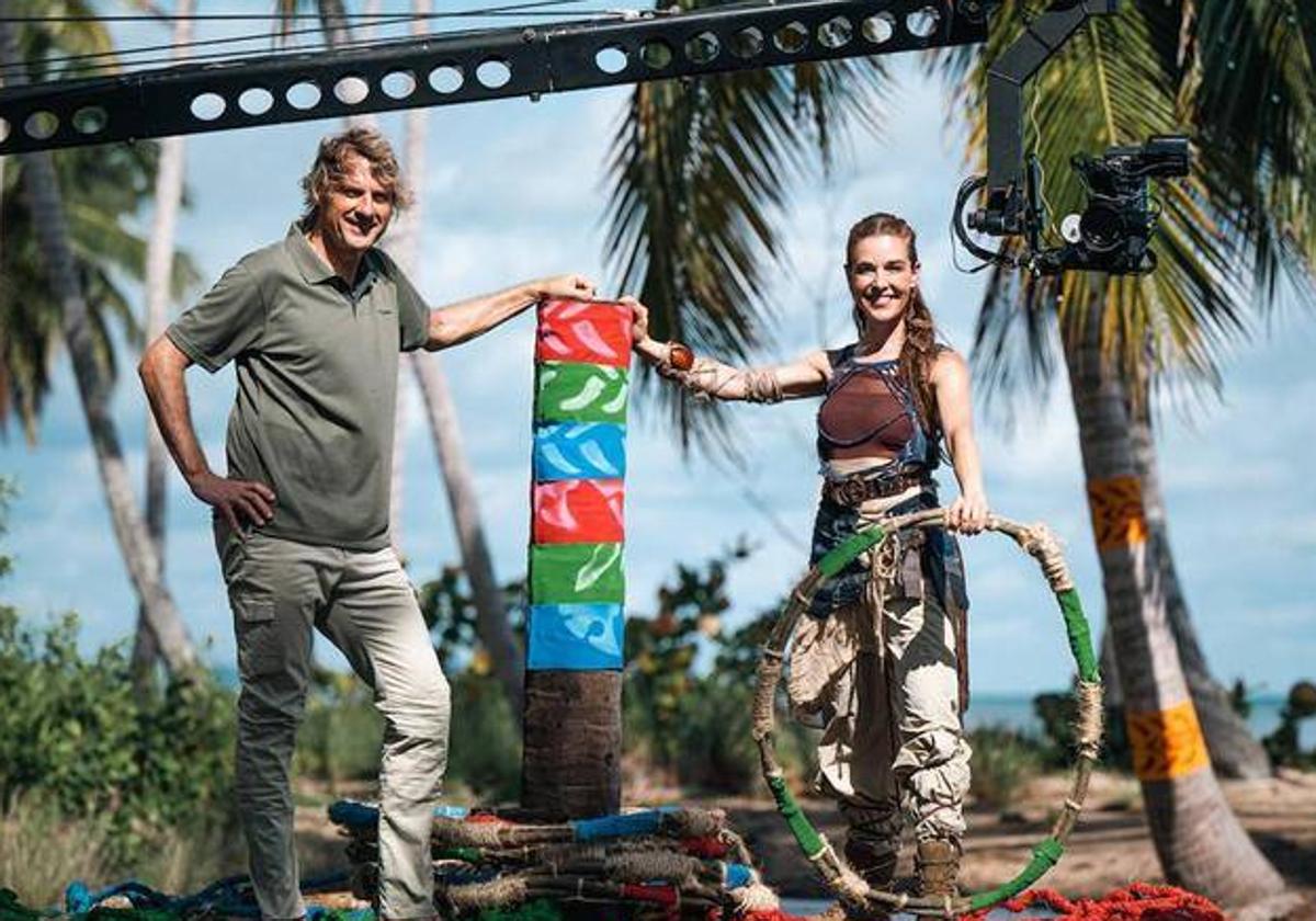 Julian Iantzi y Raquel Sánchez Silva, en el Parque Natural de los Haitises, en República Dominicana.