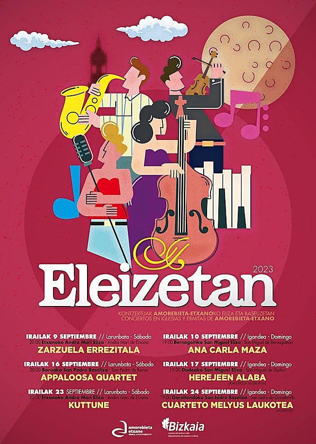 'Eleizetan' jaialdiaren kartela.