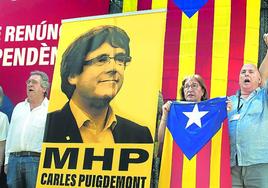 Imagen de Puigdemont en la Diada de ayer.