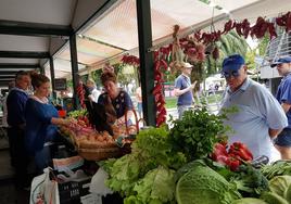 El parque de la Lamera de Bermeo acogerá mañana 42 puestos de género hortofrutícola en su mayoría.