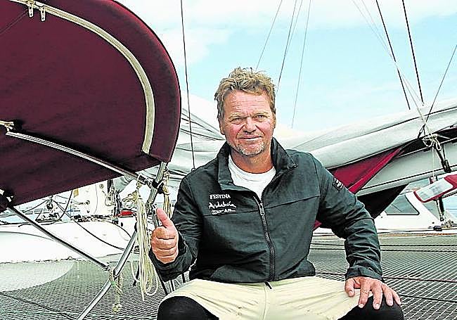 Pella, único español que ha ganado una regata transoceánica en solitario.