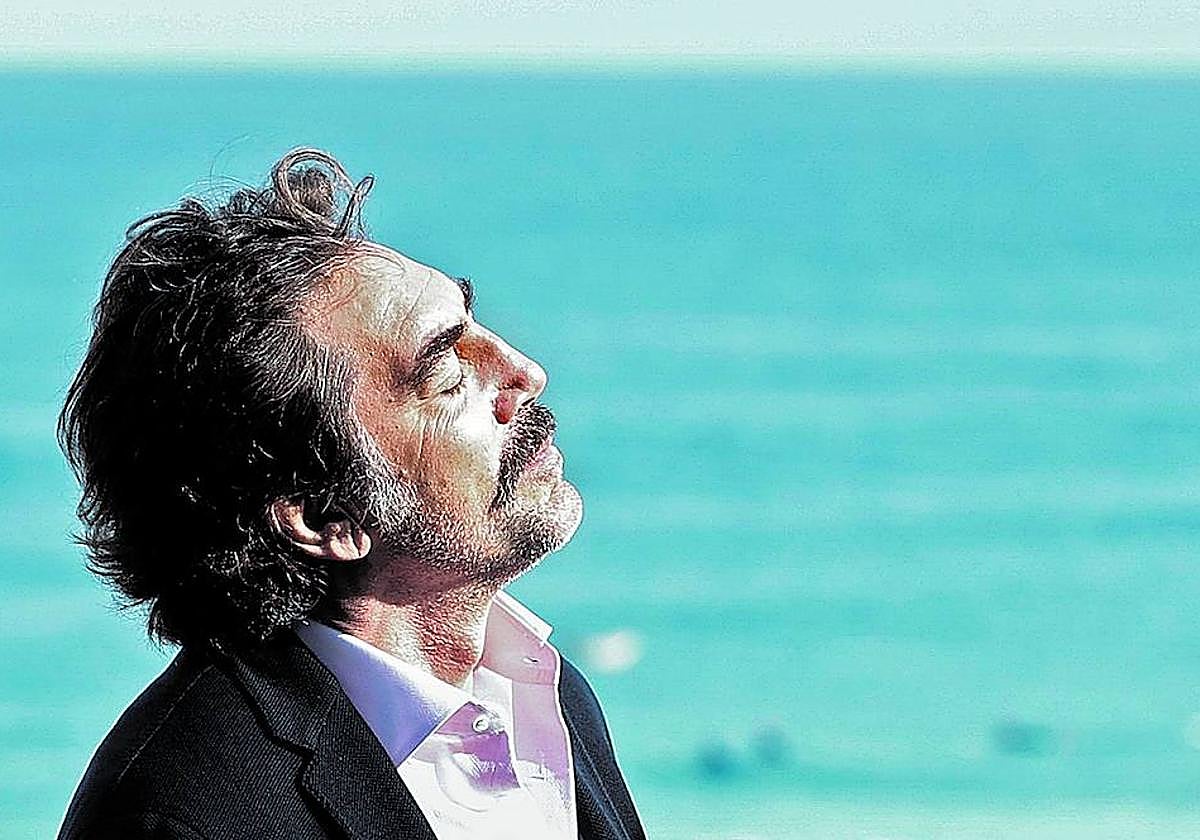 Javier Bardem durante la presentación de 'El buen patrón' en el Festival de San Sebastián de 2021.