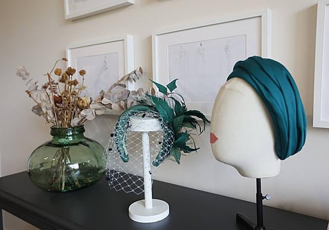 Los tocados de Almudena Aguirre.