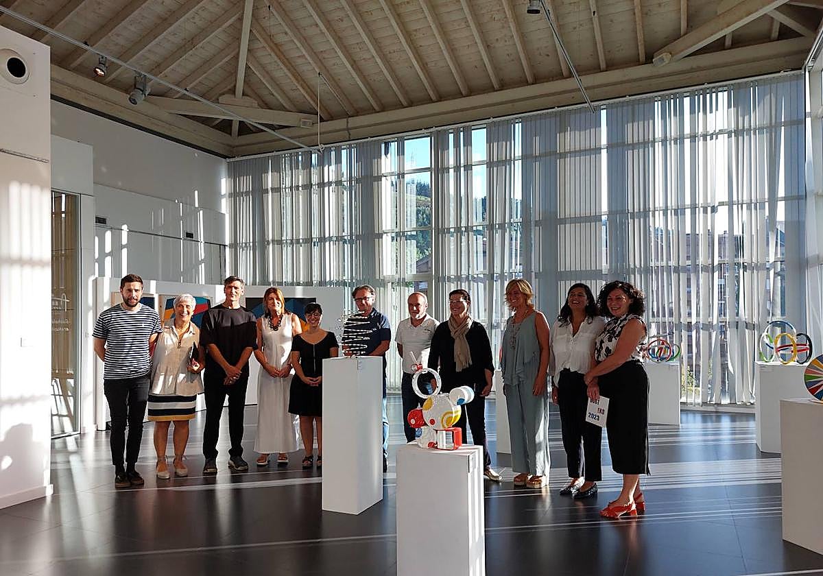 Inauguración de la muestra Bosteko 2023 en Arrigorriaga.