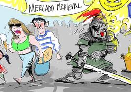 La viñeta de Cerrajería y su particular Mercado Medieval de Vitoria