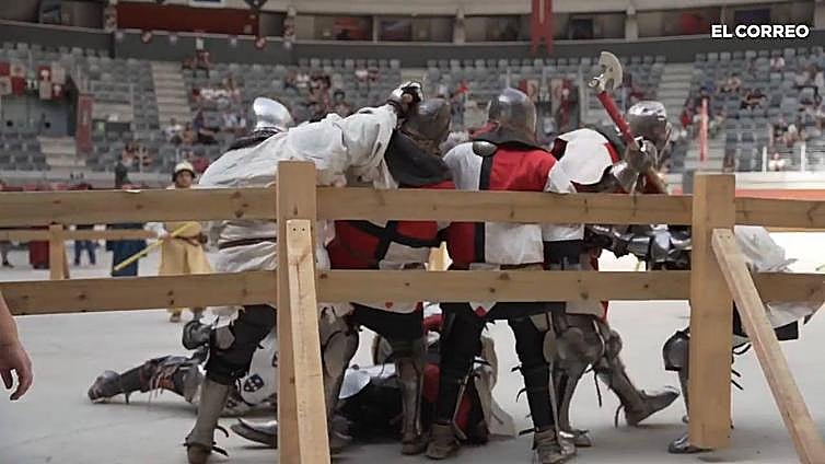 Vitoria, escenario del combate medieval entre youtubers en el Dragon Fest