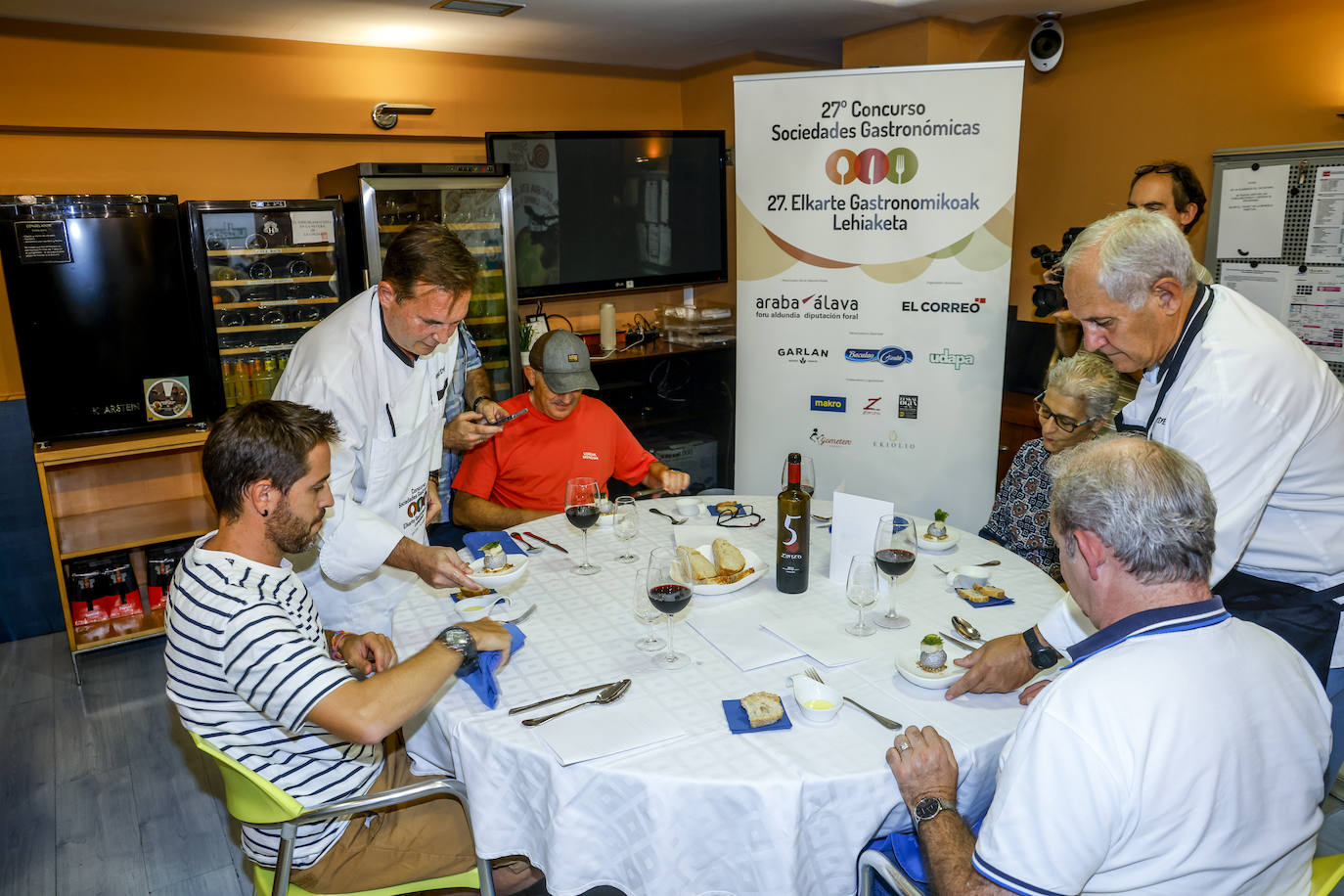 Así fue la cena en la sociedad gastronómica Zabaldegia