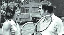 Los dos protagonistas del histórico duelo de tenis.