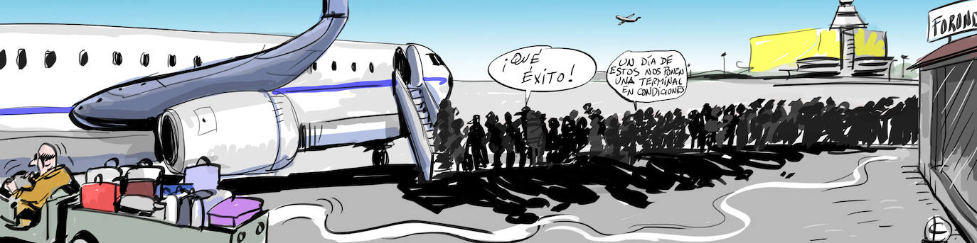 La viñeta de Cerrajería y el aeropuerto de Foronda