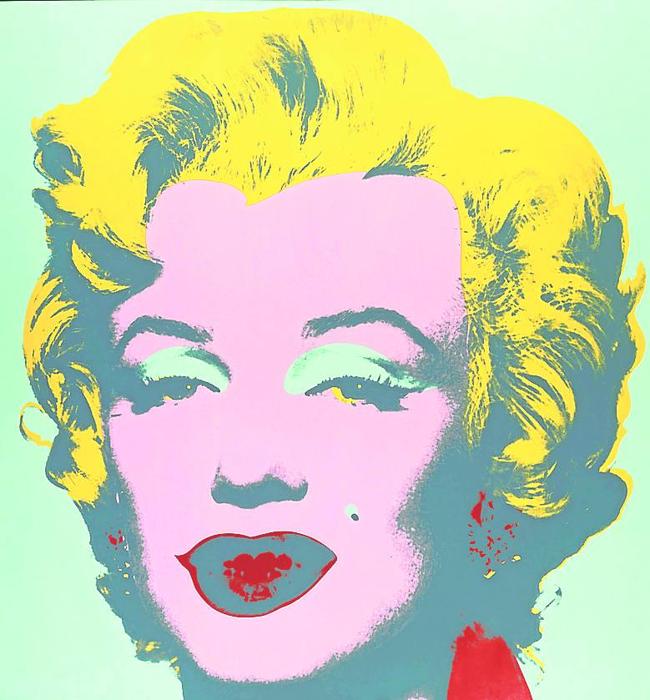 Marilyn Monroe, en una serigrafía de Andy Warhol (1967).