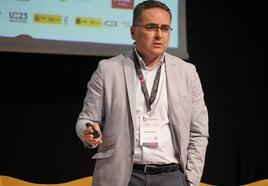 Óscar Ugarte, director de Seed Capital, durante su intervención en el B-Venture.