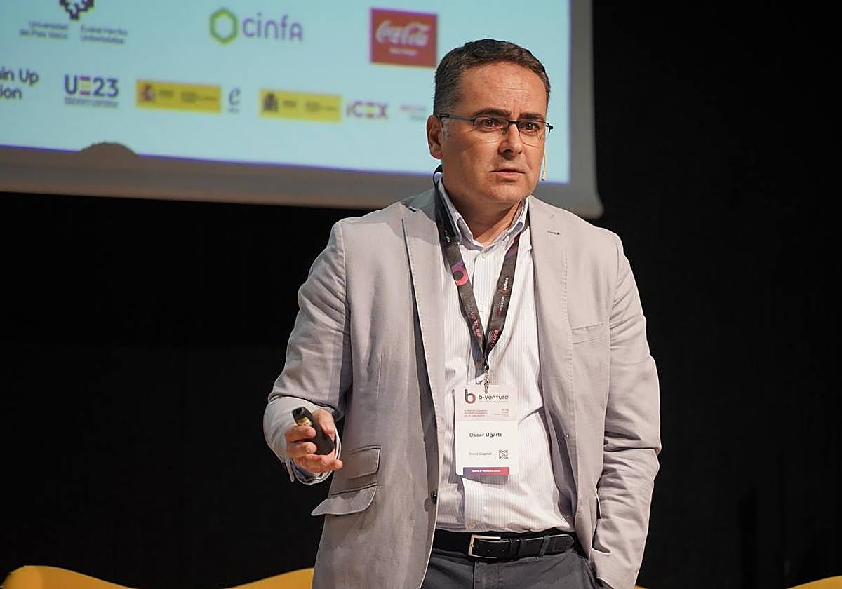 Óscar Ugarte, director de Seed Capital, durante su intervención en el B-Venture.