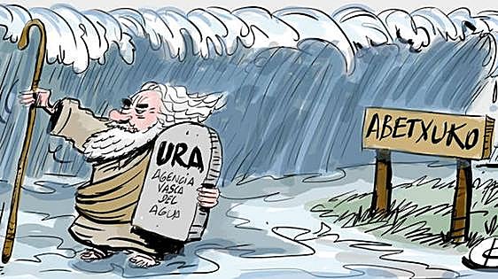 La tira de Cerrajería y el muro antirriadas de Abetxuko