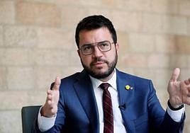 El presidente de la Generalitat, Pere Aragonès.