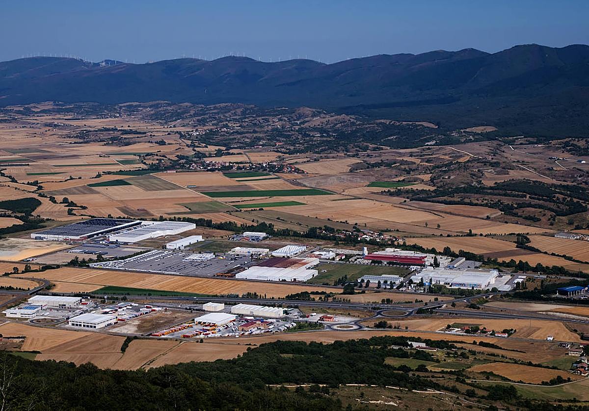 Vista aérea del polígono de Asparrena-San Millán