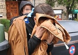 Uno de los cuatro detenidos este martes en la operación de la Ertzaintza.