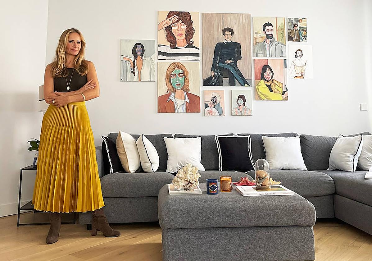 El piso de Beatriz en Bilbao o cómo esta pintora ha llenado su hogar de arte