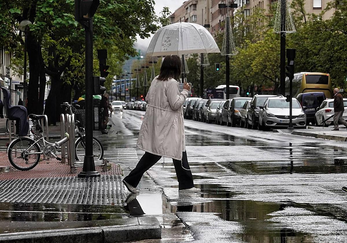 Los grandes charcos se pudieron encontrar en numerosos puntos de la ciudad.