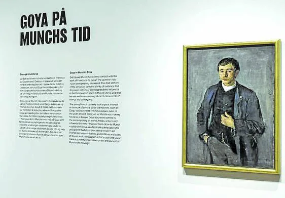 El retrato de Moratín cuelga en un lugar privilegiado de la muestra inaugurada esta semana en Oslo.